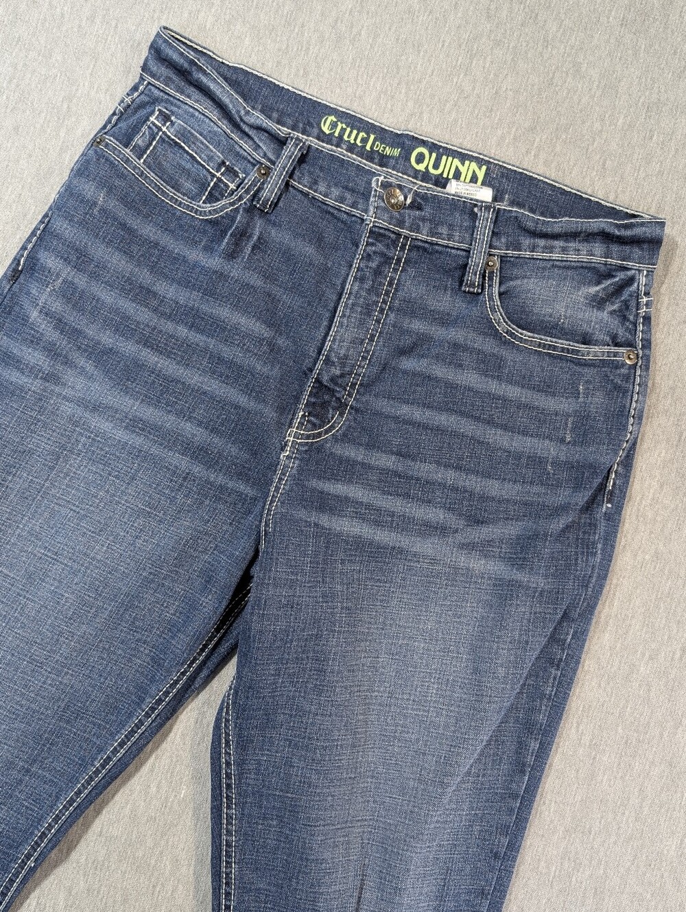 Cruel Denim Quinn High Waist Jeans Women's 32/13R Blue Distressed